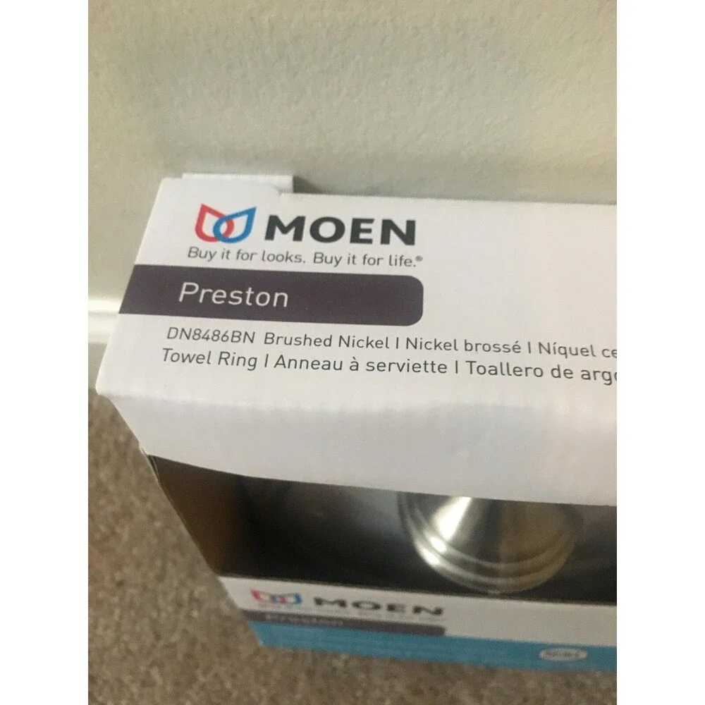 Moen Preston Towel Ring Holder Brushed Nickel Spot Resistant